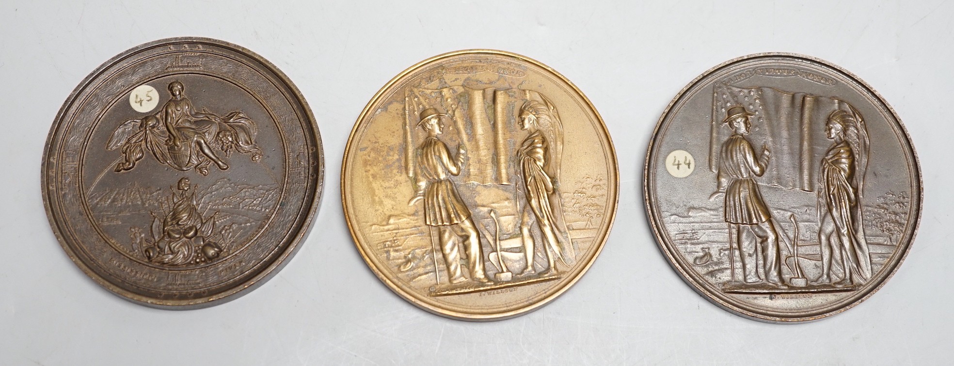 USA commemorative medals – Two James Buchanan, Indian Peace bronze medals 1857, ‘1863’ Major General Ulysses S. Grant medal, restrike